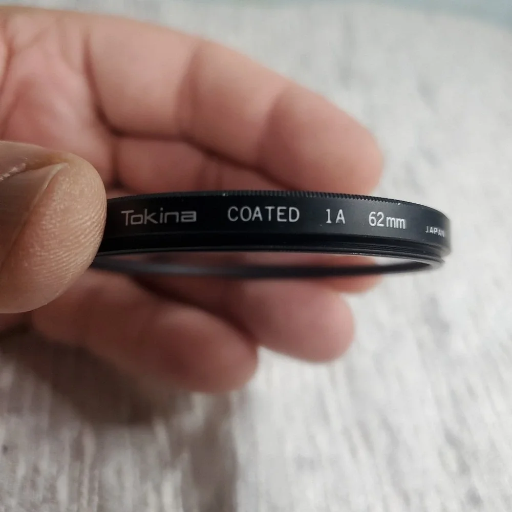 Tokina 62mm 1A Coated Lens Filter Black Skylight Protection Made in Japan